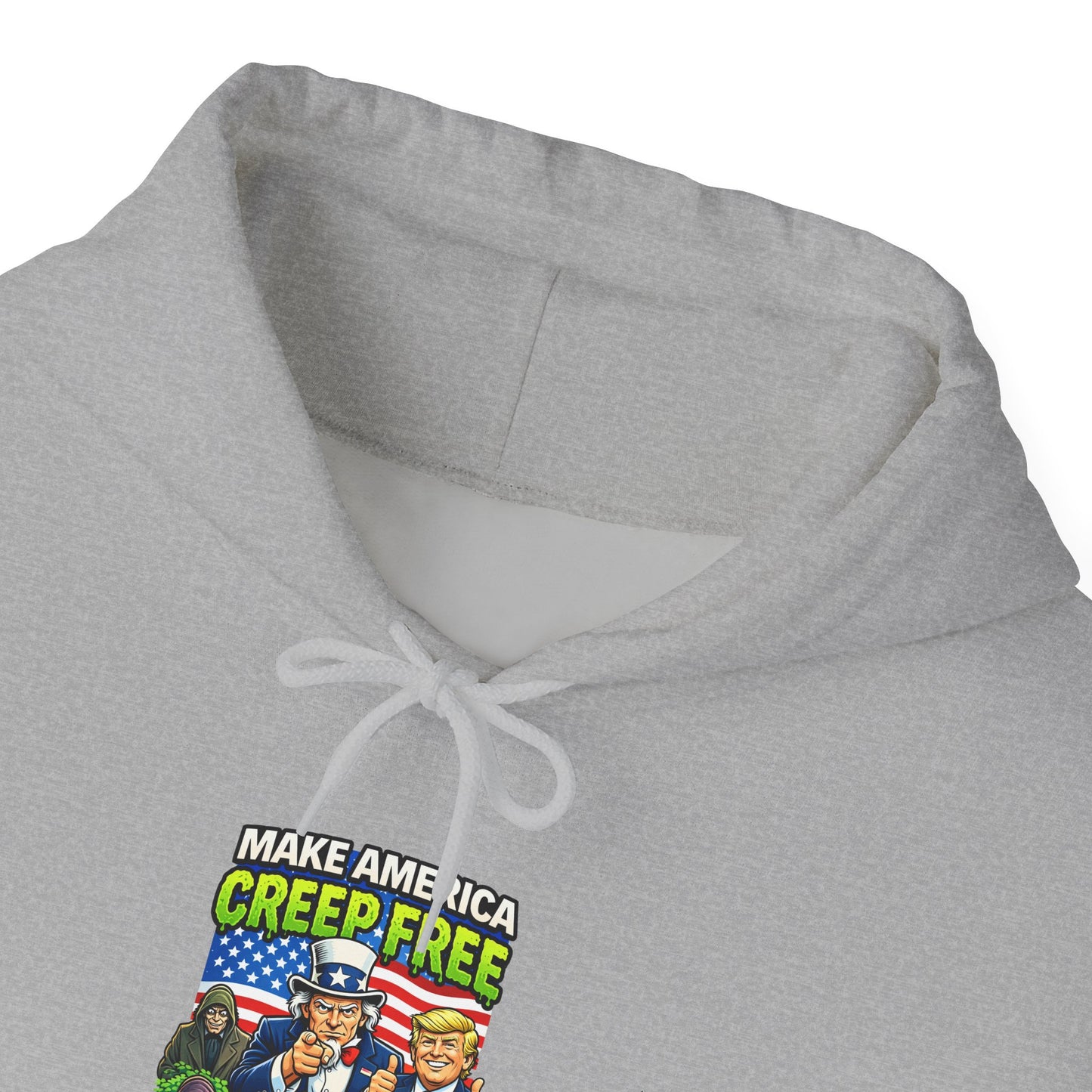 Hoodie — 'Creep-Free Again' Retro Horror Movie Poster Pullover