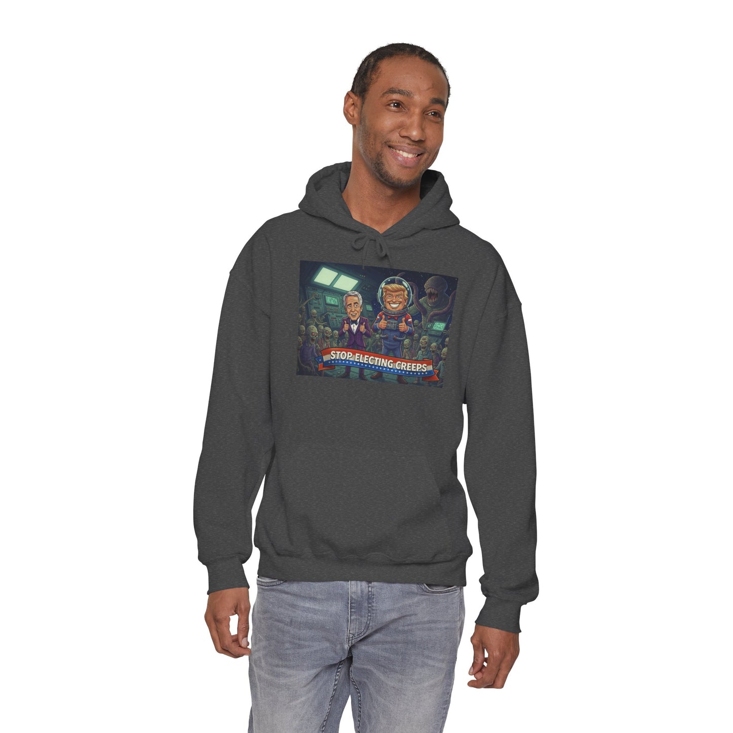 Gaming Crew Hoodie — 'Store-Selecting Griefers' Retro Arcade Design