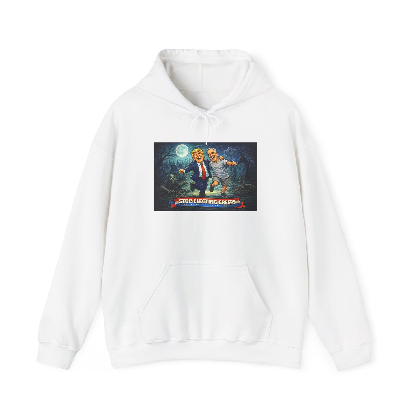Political Comedy Hoodie — “Surrendering America” Satirical Graphic Sweatshirt